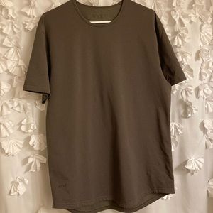 COPY - Men's BYLT Drop Cut Short Sleeve Shirt, Dark olive, L